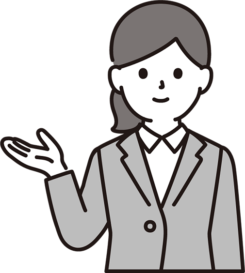 案内をする女性